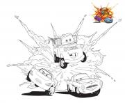 Coloriage cars 3 competition cour se rapide voiture