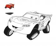 Coloriage cars 3 flash mcqueen fait le saut