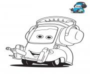 Coloriage cars 3 guido personnage dans le film cars