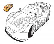 Coloriage cars 3 miguel camino superbe voiture jaune