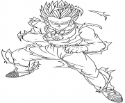 Coloriage yamcha toru furuya dragon ball z