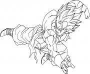 Coloriage dragon ball z gogeta