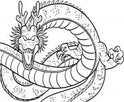 Coloriage dragon de dragonballz