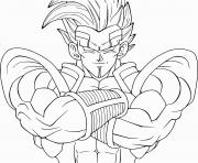 Coloriage unique dragon ball z vegeta