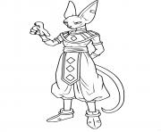 Coloriage beerus dbz