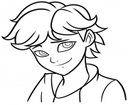 Coloriage adrien agreste miraculous ladybug