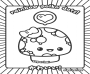 Coloriage polka kawaii