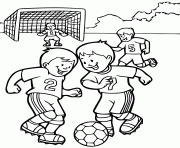 Coloriage foot enfants qui samusent