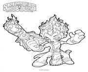 Coloriage skylanders Wolfgang Torch