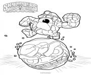 Coloriage skylanders Short Cut Rocky Roll