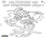 Coloriage skylanders ninjini