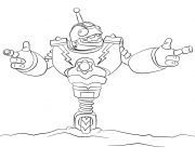 Coloriage skylanders Giants Bouncer