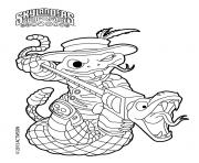 Coloriage skylanders Roller Brawl Rattle Shake