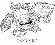 Coloriage skylanders giants life saison 2 zook