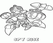 Coloriage skylanders swap force tech spy rise