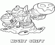 Coloriage skylanders swap force undead night shift