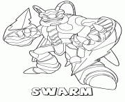 Coloriage skylanders giants air swarm