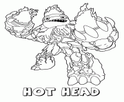 Coloriage skylanders giants fire hot head