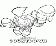 Coloriage skylanders swap force tech lightcore countdown