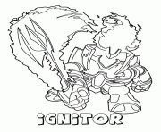 Coloriage skylanders giants fire ignitor saison 2