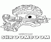 Coloriage skylanders giants life lightcore shroomboom