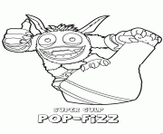 Coloriage skylanders swap force magic super gulp pop fizz