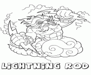 Coloriage skylanders giants air saison 2 lightning rod