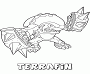 Coloriage skylanders giants earth saison 2 terrafin