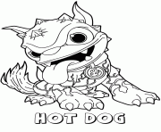 Coloriage skylanders giants fire hot dog saison 1