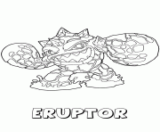 Coloriage skylanders giants fire saison 2 eruptor