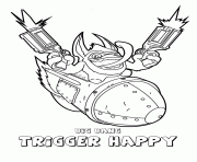 Coloriage skylanders swap force tech big bang trigger happy