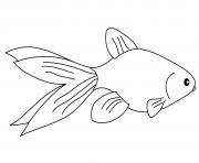 Coloriage poisson rouge pour le 1ier avril