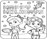 Coloriage Happy Holidays with Rusty Rivets