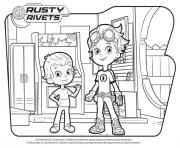 Coloriage rusty rivets randy