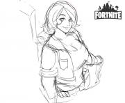 Coloriage Fortnite Brienne Fanart by shantftw