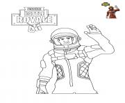 Coloriage Fortnite Battle Royale personnage 5