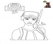 Coloriage Fortnite Battle Royale personnage 7