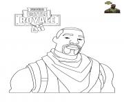 Coloriage Fortnite Battle Royale personnage 2