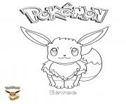 Coloriage Eevee Pokemon