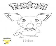 Coloriage Pichu Pokemon