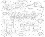 Coloriage adulte sephora winter wonderland