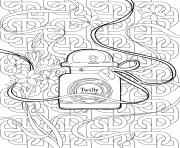 Coloriage adulteparfum twilly hermes mademoiselle stef