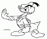 Coloriage Donald dit STOP Disney