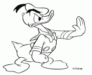 Coloriage Donald dit halte Disney