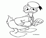 Coloriage Donald n est pas content Disney