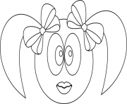 Coloriage smiley fille