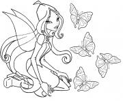 Coloriage winx fee