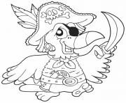 Coloriage oiseau pirate maternelle