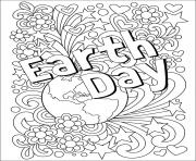 Coloriage EJour de la terre adulte arth Day