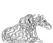 Coloriage adulte chevaux 15